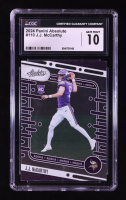 JJ McCarthy 2024 Absolute #110 RC (CGC 10) at PristineAuction.com
