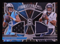 Bryce Young / CJ Stroud 2024 Panini Spectra Rivals Materials Hyper #7 #38/75 at PristineAuction.com