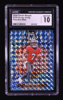 Bucky Irving 2024 Panini Mosaic Mosaic Reactive Blue #385 RC (CGC 10) at PristineAuction.com