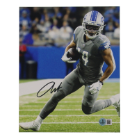Amon Ra St. Brown Signed Lions 8x10 Photo (Beckett) at PristineAuction.com