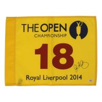 Rory McIlroy Signed 2014 The British Open Championship Golf Pin Flag (PSA) at PristineAuction.com