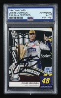 Jimmie Johnson Signed 2009 Press Pass #187 (PSA) at PristineAuction.com