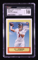 CJ Stroud 2023 Topps Composite #352 RC / HERITAGE (CGC 10) at PristineAuction.com
