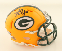 Aaron Jones Signed Packers Speed Mini Helmet (JSA) at PristineAuction.com