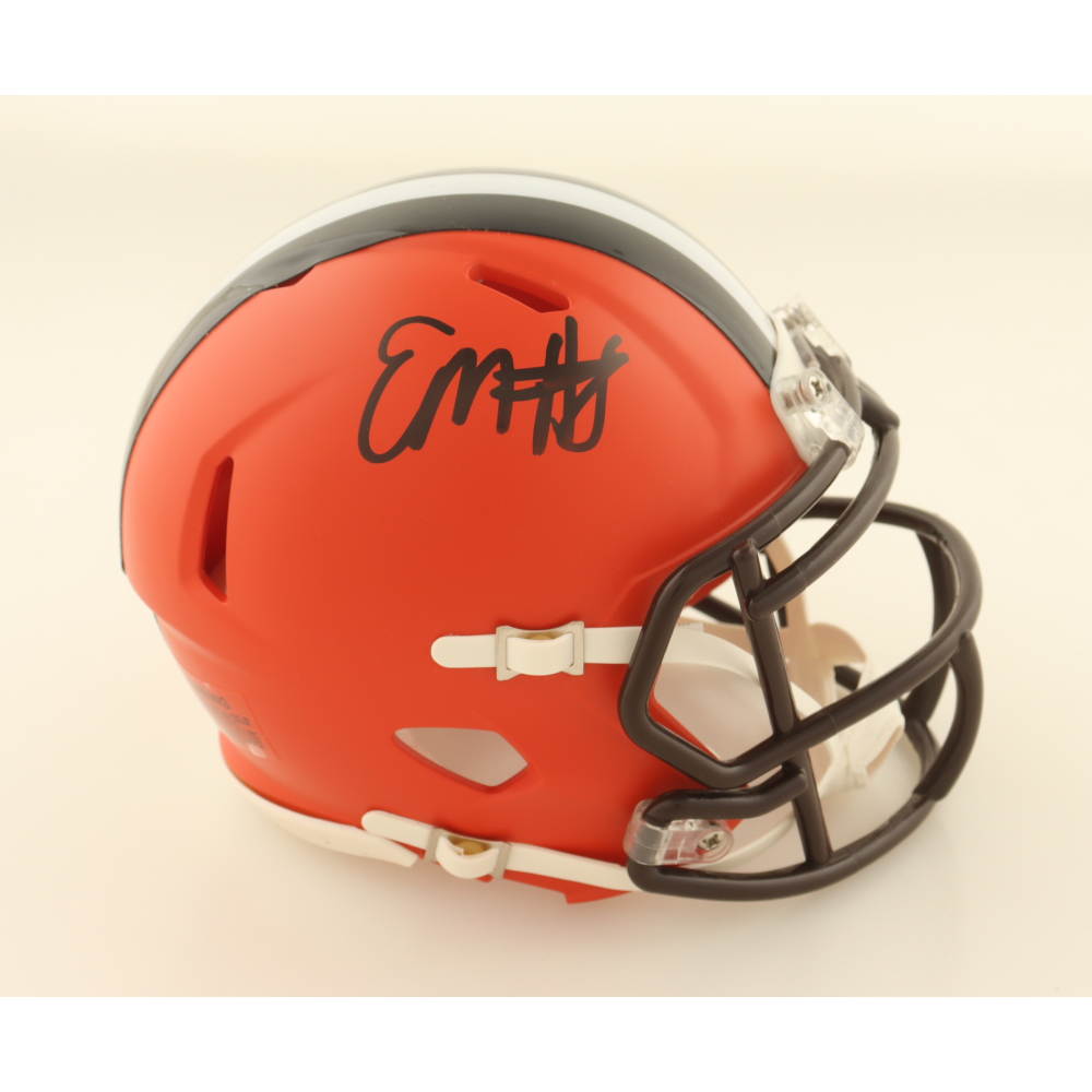 Elijah Moore Signed Browns Speed Mini Helmet (JSA) at PristineAuction.com