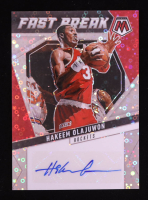 Hakeem Olajuwon 2024-25 Panini Mosaic Autographs Fast Break #61 at PristineAuction.com