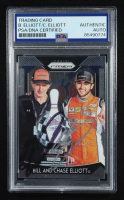 Bill & Chase Elliott Signed 2019 Panini Prizm #7 (PSA) at PristineAuction.com