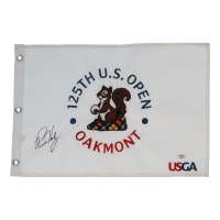 Russell Henley Signed 2025 "125th U.S. Open Oakmont" Golf Pin Flag (PSA) at PristineAuction.com