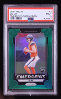 Bo Nix 2024 Panini Prizm Emergent Green #3 RC (PSA 9) at PristineAuction.com