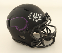 Joshua Dobbs Signed Vikings Eclipse Alternate Speed Mini Helmet (JSA) at PristineAuction.com
