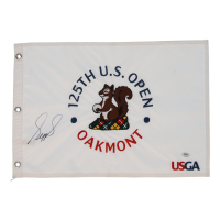 Sepp Straka Signed 2025 "125th U.S. Open Oakmont" Golf Pin Flag (PSA) at PristineAuction.com