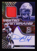 Devin McCourty 2020 Panini Spectra Vested Veterans Jersey Autographs Hyper #1 #19/60 at PristineAuction.com
