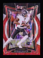 Michael Penix Jr. 2024 Select Prizm Black and Red Shock #80 RC at PristineAuction.com