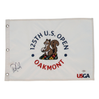 Patrick Cantlay Signed 2025 "125th U.S. Open Oakmont" Golf Pin Flag (PSA) at PristineAuction.com
