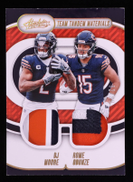D.J. Moore / Rome Odunze RC 2024 Absolute Team Tandem Materials Gold #35 #82/99 at PristineAuction.com