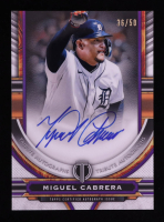 Miguel Cabrera 2023 Topps Tribute Autographs Purple #TAMC EXCH #36/50 at PristineAuction.com