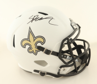 Spencer Rattler Signed Saints Full-Size Lunar Eclipse Alternate Speed Helmet (PSA) at PristineAuction.com