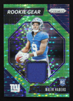 Malik Nabers 2024 Panini Prizm Rookie Gear Neon Green Pulsar #4 RC at PristineAuction.com