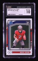 Bucky Irving 2024 Donruss Optic #216 RR RC (CGC 10) at PristineAuction.com
