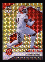 Ja'Marr Chase 2021 Panini Mosaic Mosaic Reactive Yellow #247 RC at PristineAuction.com