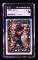 Elly De La Cruz 2024 Topps Holiday #H102 RC (CGC 10) at PristineAuction.com