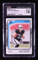 Brock Bowers 2024 Donruss #394 RR RC (CGC 10) at PristineAuction.com