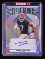 Bijan Robinson 2023 Panini Illusions Superlatives Autographs Green #5 #28/50 RC at PristineAuction.com