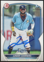 Junior Caminero Signed 2023 Bowman Prospects #BP61 RC (JSA) at PristineAuction.com