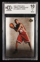 LeBron James 2003 Upper Deck LeBron James Box Set #14 RC / On Parade (BCCG 10) at PristineAuction.com