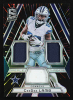 CeeDee Lamb 2024 Panini Spectra Triple Threats Materials Hyper #10 #26/75 at PristineAuction.com