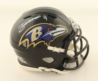 Zay Flowers Signed Ravens Speed Mini Helmet (Beckett) at PristineAuction.com