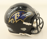Zay Flowers Signed Ravens Speed Mini Helmet (Beckett) at PristineAuction.com