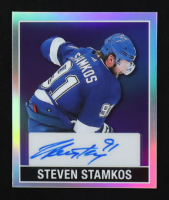 Steven Stamkos 2025 Leaf Metal Mini Autographs Prismatic Silver #LOSS2 #6/7 at PristineAuction.com