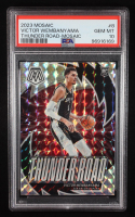 Victor Wembanyama 2023-24 Panini Mosaic Thunder Road Mosaic #8 RC (PSA 10) at PristineAuction.com
