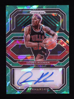 Dennis Rodman 2020-21 Panini Prizm Penmanship Prizms Green Ice #18 #10/16 at PristineAuction.com