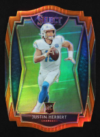 Justin Herbert 2020 Select Prizm Orange Die Cut #144 RC at PristineAuction.com