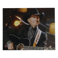 George Strait Signed 8x10 Photo Inscribed "Thanks" (Beckett) at PristineAuction.com