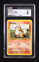 Growlithe Pokemon 1999 Base Unlimited #28 (CGC 8) at PristineAuction.com