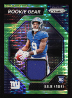 Malik Nabers 2024 Panini Prizm Rookie Gear Neon Green Pulsar #4 RC at PristineAuction.com