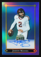 Johnny Manziel 2025 Leaf Metal '92 Leaf Autographs Prismatic Blue #92LJM2 #18/20 at PristineAuction.com