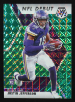 Justin Jefferson 2020 Panini Mosaic Mosaic Green #270 DEB RC at PristineAuction.com