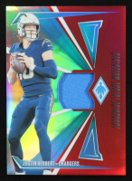 Justin Herbert 2024 Panini Phoenix Franchise Future Materials Red #35 #36/99 at PristineAuction.com