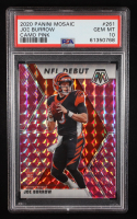 Joe Burrow 2020 Panini Mosaic Mosaic Camo Pink #261 DEB RC (PSA 10) at PristineAuction.com