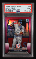 Aaron Judge 2023 Bowman Chrome Fuchsia Refractors #63 #049/299 (PSA 9) at PristineAuction.com