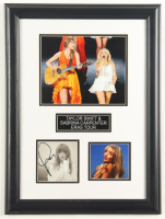 Taylor Swift & Sabrina Carpenter "The Eras Tour" Dual-Signed Custom Framed CD Insert Display (Beckett) at PristineAuction.com