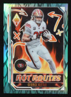 George Kittle 2022 Panini Phoenix Hot Routes Teal #29 #120/150 at PristineAuction.com
