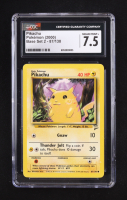 Pikachu (Yellow Cheeks) 1999 Pokemon Base 2 Unlimited #87 (CGC 7.5) at PristineAuction.com