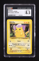 Pikachu (Yellow Cheeks) 1999 Pokemon Base 2 Unlimited #87 (CGC 8.5) at PristineAuction.com