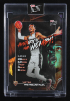 Victor Wembanyama 2023-24 Topps Now Rookie History for Wemby #VW-3 RC at PristineAuction.com