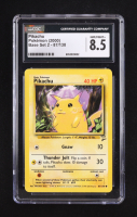 Pikachu (Yellow Cheeks) 1999 Pokemon Base 2 Unlimited #87 (CGC 8.5) at PristineAuction.com